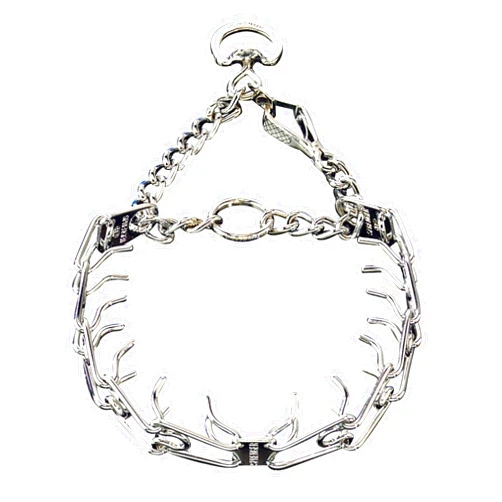Herm Sprenger Prong Dog Collar 3.0 mm x 21 Inches Chrome Plated Steel Training Pinch Collar for Dogs Neck Size up to 18 Inches