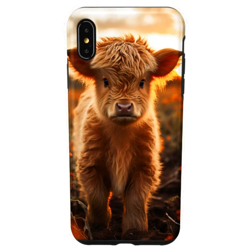 Cute Scottish Highland Cow iPhone XS Max Highland Cow Case