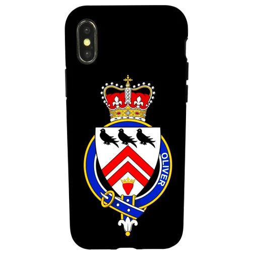 Family Crest and Coat of Arms clothes and gifts iPhone X/XS Oliver Coat of Arms - Family Crest Case