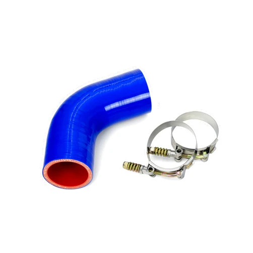 HPS Blue Silicone Transmission Oil Cooler Hose Kit Compatible/Replacement for Volvo Mack Truck MP7 Engine Mack Trucks 2008-2016 LEU 2008-2016 MRU 2010-2015 MRU613 OE Part # 22891994, 57-1718-BLUE