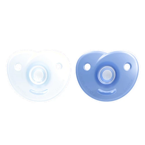 AVENT Philips AVENT Soothie Heart Pacifier 3-18m, Blue/Light Blue, 2 Pack, SCF099/11