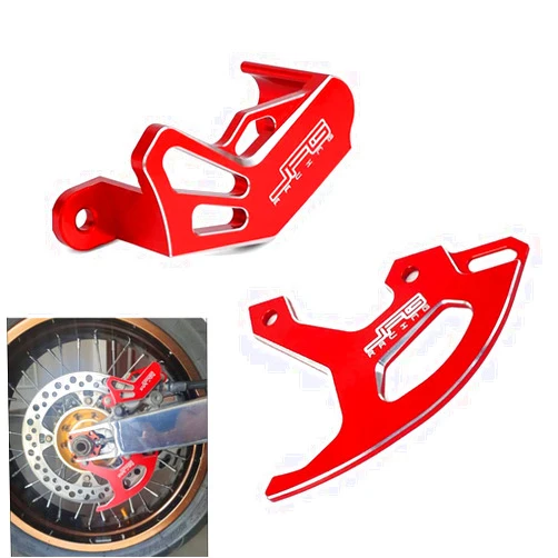 JFG RACING Rear Brake Disc Guard and Caliper Guard CNC All Fits For CRF250R 2004-2017/ CRF250X 2004-2017/ CRF450R 2002-2017/ CRF450X 2005-2017/ CRF450RX 2017