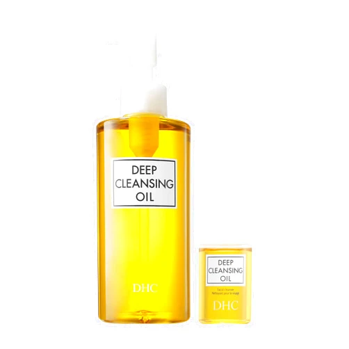 DHC Deep Cleansing Oil and Travel Size, Facial Cleansing Oil, Makeup Remover, Cleanses without Clogging Pores, Residue-Free, Fragrance and Colorant Free, All Skin Types, 6.7 fl. oz. and 1 fl. oz. 6.7 Fl Oz (Pack of 1)