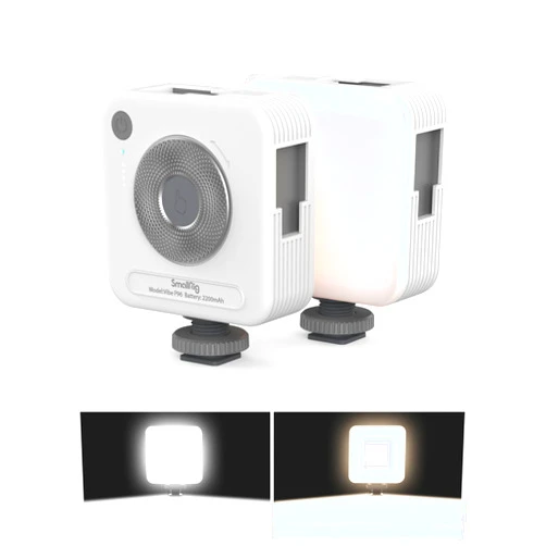 SmallRig P96 LED Video Light, Portable Camera Lights, 96 LED Beads for Photography Video Lighting, Rechargeable 2200mAh CRI 95+ 2700-6500K w 3 Cold Shoe White