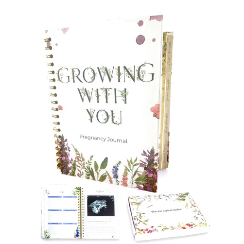PenAndPaiz Pregnancy Journal For First Time Moms - 94 Page Pregnancy Planner 10 Month Calendar-Expecting And Organized | Pregnancy Journals | Pregnancy Gifts | Gift for Expecting Mom | My Pregnancy Journal Memory Book | Pregnancy Scrapbook
