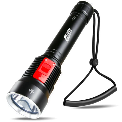 PFSN professioner PFSN Dive Light Scuba Flashlight, 4000 Lumen Professional Diving Light 100M Waterproof Underwater Flashlight for Diving, Rechargeable LED Dive Torch Best Gear for Caving, Snorkeling, Spearfishing