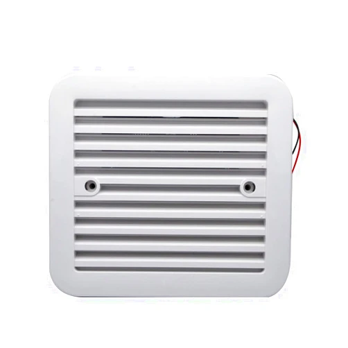 Riloer 12V RV Camper Trailer Caravan Side Air Vent Ventilation Blade Fan Blower Cooling Ventilation RV White Caravan Motorhome Side Exhaust Air Vent Dust-proof