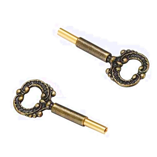 U/D Lamp Socket Metal Key Switch Handle Turn Knobs, Home Lamp Decorative Metal Key for Lamp Socket (Antique,Pack of 2)