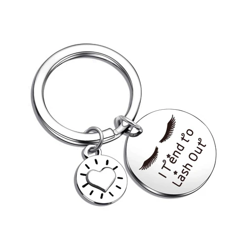 Nothers ASANHAO Eye Lash Jewelry Beautician Gift makeup Artists Gift Eyelash Jewelry Eyelash Gift Lash Girl Gift Eyelash Artist Gift Lash Girl Artist Keyring (Eye Lash Keychain), General