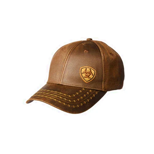 ARIAT Men's Oil Barb Velcro Hat, Brown, One Size