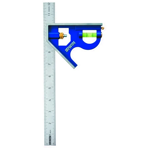 IRWIN Combination Square, 12”, 45-90 Degree Marking, Stainless Steel (1794469)