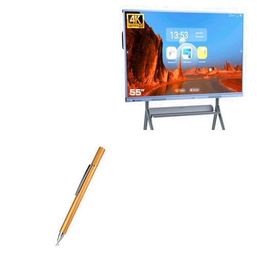 BoxWave Stylus Pen Compatible with JYXOIHUB JYX55HY-B (55 in) - FineTouch Capacitive Stylus, Super Precise Stylus Pen - Champagne Gold