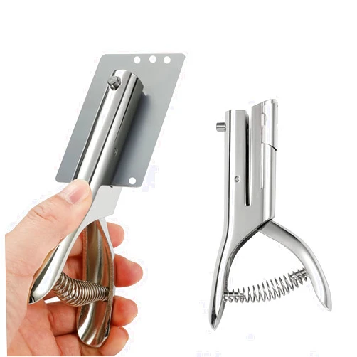 AGUZXTM 1/8 inch Hole Punch,Single Hole Punch Heavy Duty Hole Punches Paper Punch Portable Hand Held Long Hole Punch Small Hole Puncher Single for Tags Paper Cards Plastic Cardboard (1/8''-3MM HOLE)