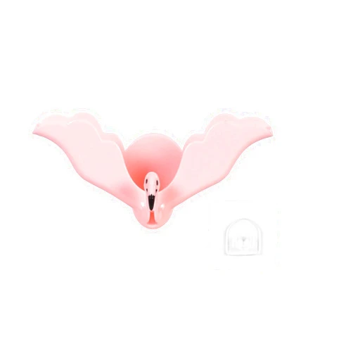 Weluyyyi Soap Dish Flamingo Soap Box Wall Mounted Soap Holder for Home Kitchen Bathroom Shower
