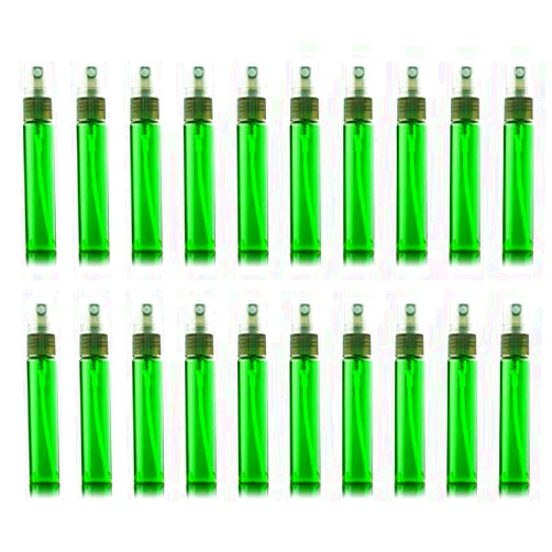 ZbFwmx 20 Pack Set 10ML Protable Refill Bulk Atomizer Spray Travel Perfume Bottle Hydrating Empty Bottle (Green)