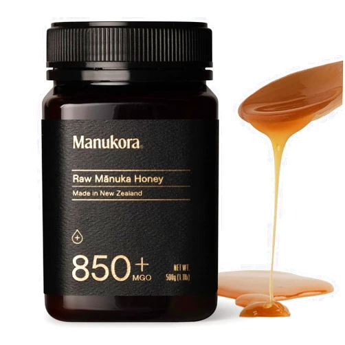 Manukora Raw Manuka Honey, MGO 850+ from New Zealand, Non-GMO, Monofloral, Traceable from Hive to Hand, Daily Digestive & Immune Support - 500g (1.1 Lb)