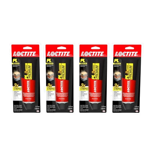 Loctite PL Premium Polyurethane Construction Adhesive 4-Ounce Tube (1451588) (Fоur Расk)