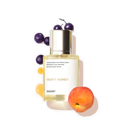 Dossier - Fruity Honey - Eau de Parfum - Inspired by J.Malone's Nectarine Blossom & Honey - Perfume Luxury - Pure Infused - Paraben Free - Vegan - For Women Men Unisex - Fragrance 1,70z (Spray 50ml)