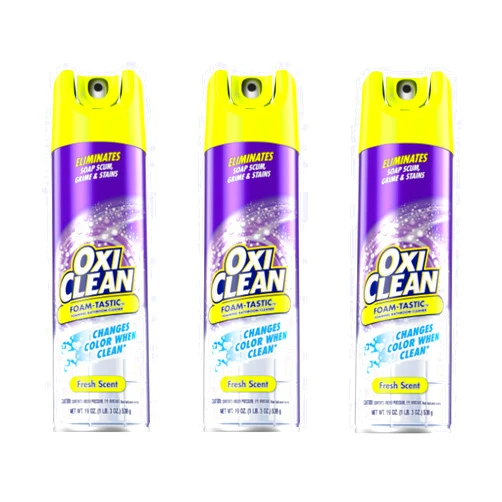 OxiClean Kaboom 57037-35270 19 Oz Foam-Tastic Bathroom Cleaner With Oxi Clean (3 Pack)