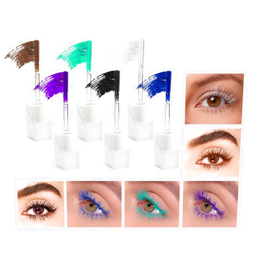 BeauFairy Mascara, 6 Colors, 3D Color False Lash Effect Volume Nature, Lengthening Waterproof Smudge-Proof Mascara, Long-Lasting 24 Hour, Lash Building for Volume Glam Lashes