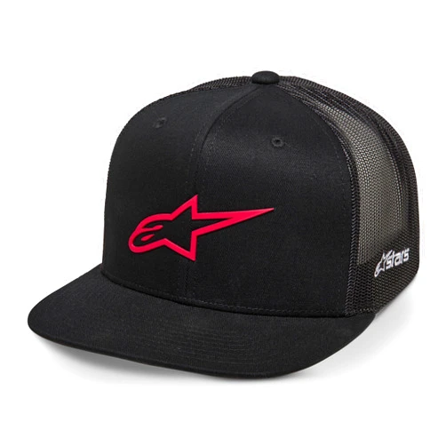 Alpinestars 1214-81723-1030-OS: 3D Ageless Trucker Hat Black/Red