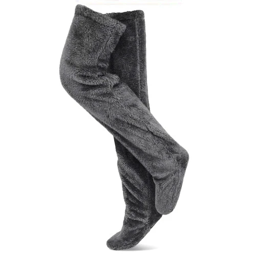 Rednow Snugg Cozy Fuzzy Plush Warmth Long Winter Leg Warmers Over The Knee Home Sleeping Slipper Socks