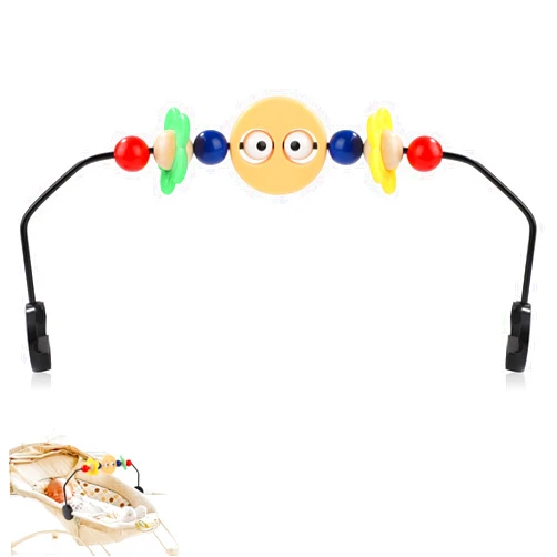 PEUTIER Adjustable toy Bar for Baby Bouncer, Bouncer Toy Bar for Baby Bjorn Interactive Googly Eyes Toy for Bouncer Baby Car Seat Toy Baby Bouncer Accessories for BabyBjörn, Easy to Install & Disassemble