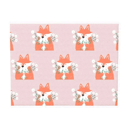 THMTY Dongwu and Flower Ultra-Soft and Durable Flannel Blanket 4