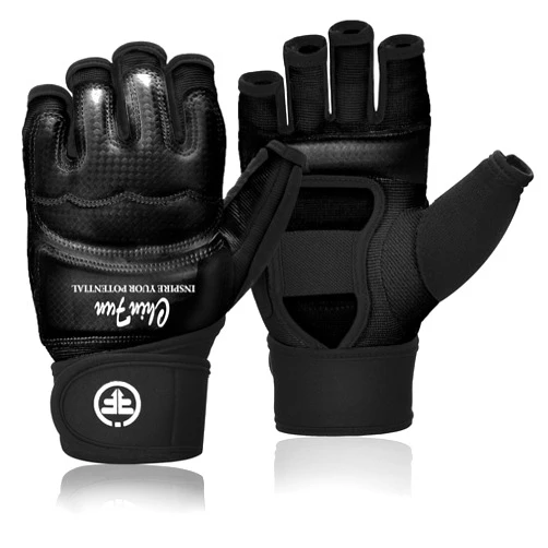 ChinFun Taekwondo Karate Gloves Punch Bag Training Boxing MMA UFC Muay Thai Fingerless for Women Men Kids