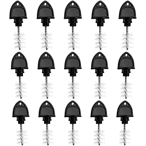 MRbrew Beer Faucet Tap Plug Brush, 15 Pack Draft Beer Tap Plug Sets Tap Cover Beer Line Cleaning Kit Beer Plugs Tap Brush Cleaning Plug Brush for Draft Beer Faucet Cap