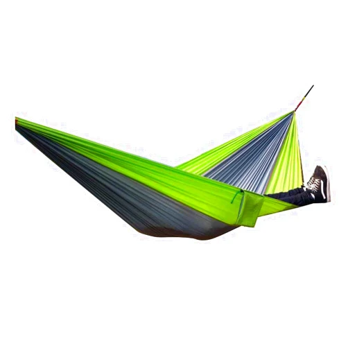 VSULZVNU Swings Seats Parachute Nylon Fabric Outdoor Hammock Two Person Lover Family Travel Camping Sleeping Swing Hanging Bed 270 * 140 Play Set Swings (Color : N0.3)