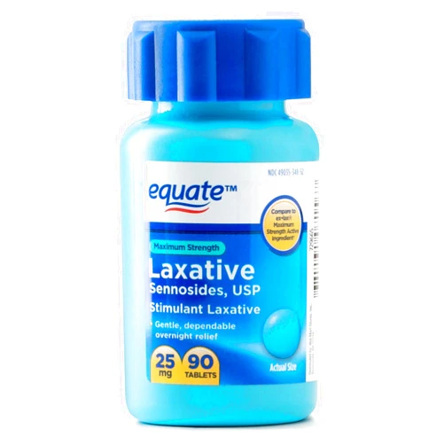 Equate - Maximum Strength Laxative, Sennosides Stimulant Laxative, 25 Milligram, 90 Count
