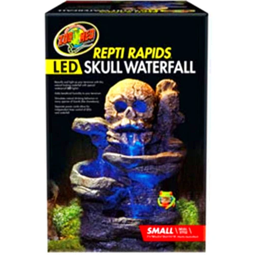 Zoo Med Laboratories Inc Repti Rapids Led Waterfall Skull