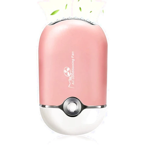 GreenLife® Eyelash dryer Bladeless Handheld Mini Cooling Fan Air Conditioning Blower for Eyelash Extension (Rose), USB Rechargeable Portable