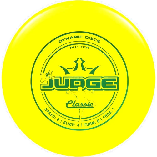 D·D DYNAMIC DISCS Dynamic Discs Classic EMAC Judge Disc Golf Putter | Great Putt and Approach Frisbee Golf Disc for Beginners | Designed by Disc Golf World Champion Eric McCabe (Yellow)