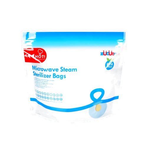 ZÜCÜBéBé Microwave Steam Sterilizer Bags 12pc for Baby Bottles, Soothers,