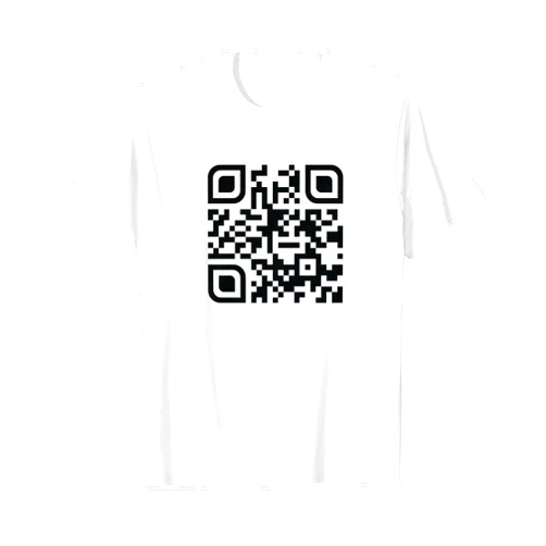 ECHODRY Unique QR-Code with Humorous Hidden Message From Aliens T-Shirt
