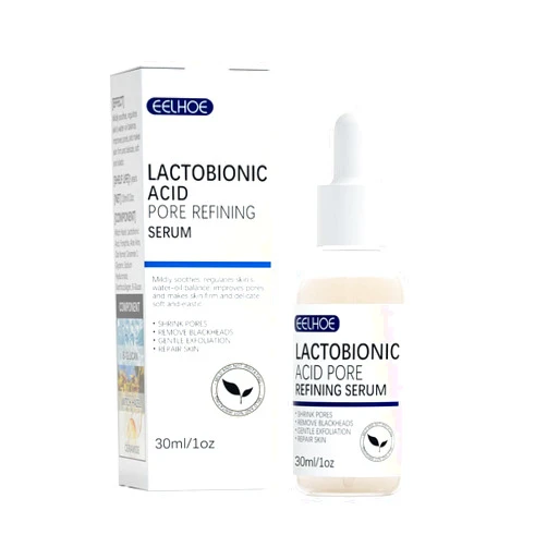 Generic Lactobionic Acid Pore Refining Serum, Pore Shrink Face Serum, Anti-Wrinkle Reduce Fine Lines Facial Liquid, Minimize Pores Serum, Facial Liquid for All Skin