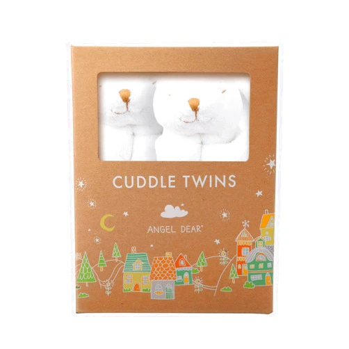 Angel Dear - White Bunny, Cuddle Twins Set