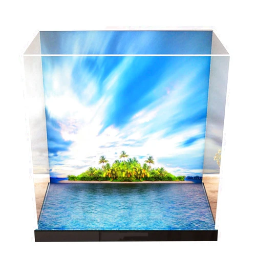 JYMENLING YANJINGYJ Clear Acrylic Display Case, Better Display Cases, Acrylic Box, Collectible Display Show Case, Clear Showcase Store Box, Built-in LED Lights (Color : F, Size : 70X40X65CM)