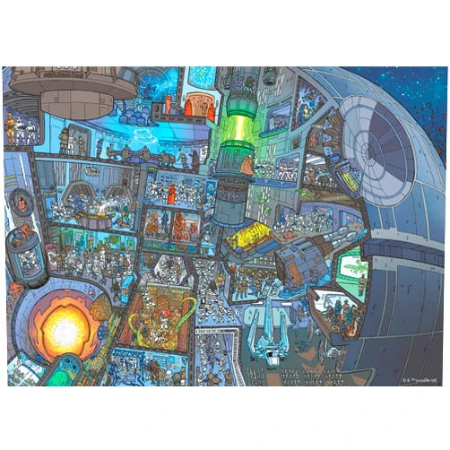 Ravensburger Star Wars Where's Wookiee 1000 Piece Jigsaw Puzzle - Unleash Your Inner Jedi | Premium Quality | Unique Softclick Technology | FSC-Certified Materials