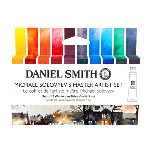 Daniel Smith Extra Fine Watercolor - Michael Solovyev Master Artist, Set of 10, 5 ml, Tubes