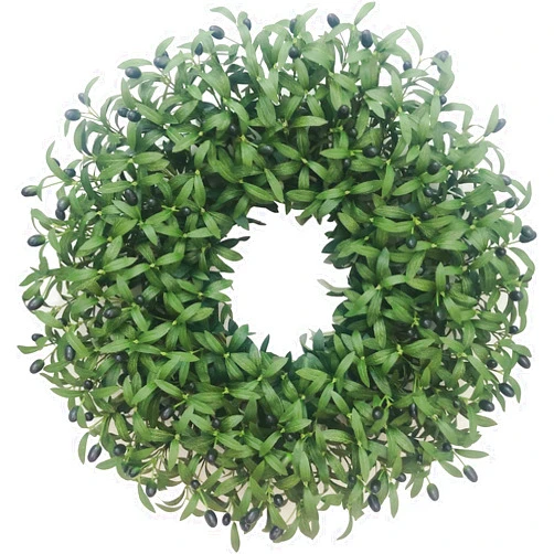 Easy Fine 26-28 Inch Olive Wreaths for Front Door for All Seasons，Spring Summer Fall Autumn Winter Christmas Wreath,Large Everyday Greenery Wreath,Home Wall Door Porch Fireplace Decor