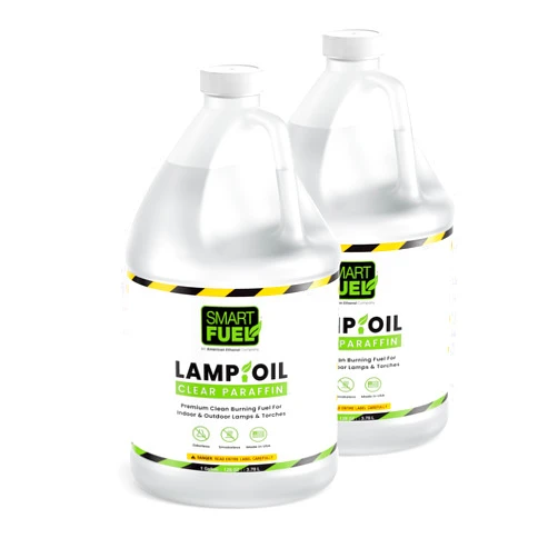 SMART FUEL ETHANOL American Ethanol Smart Fuel Paraffin Oil Lamp - Clear and Smooth Burn, Smokeless, Odorless Tiki Torch Fuel for All Types of Oil Lamps Indoor Use, Suitable for Lanterns - 2 x 128 oz