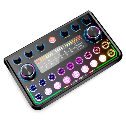 SINWE USB Audio Interface for Smartphone & PC: Plug-and-Play Live Sound Card with DJ Mixer, Voice Changer & Customized sound effects. Ideal for Recording Music, Home Studio, Podcasts & Streaming