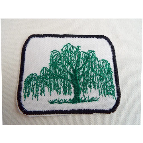Generic Green Willow Tree Embroidery Iron-on Patch
