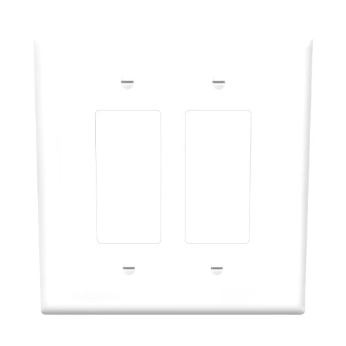 ENERLITES Double Decorator Switch Cover, Two Outlet Wall Plate, Oversized 2-Gang 5.50