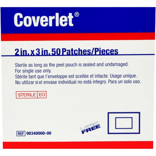JOBST Coverlet Adhesive Strips, 2 x 3 Inch, 50 Count
