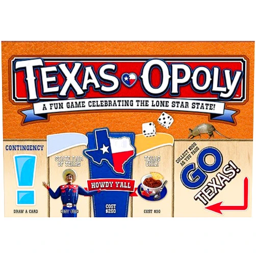 Late for the Sky Texas-opoly Game, 96 months to 9600 months
