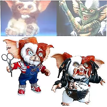 LINONG Mogwai Handmade Doll, Gremlins Monster Plush Doll-2pcs, 15 cm / 5.9 Inch Luxury Plush Toy, Suitable for Home Decor Collectible Doll Lovers (I)